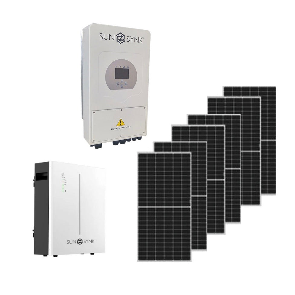 Bundle: 5kW SunSynk + 5.3kWh Battery + 7 Pane